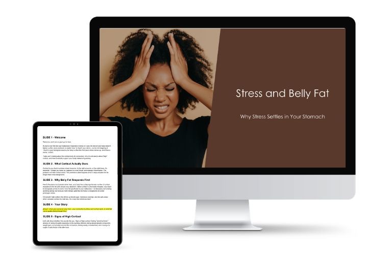 Stress and Belly Fat Workshop Funnel for Health Coaches